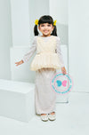 BBD Rhea Kurung (Champagne Yellow Cream)