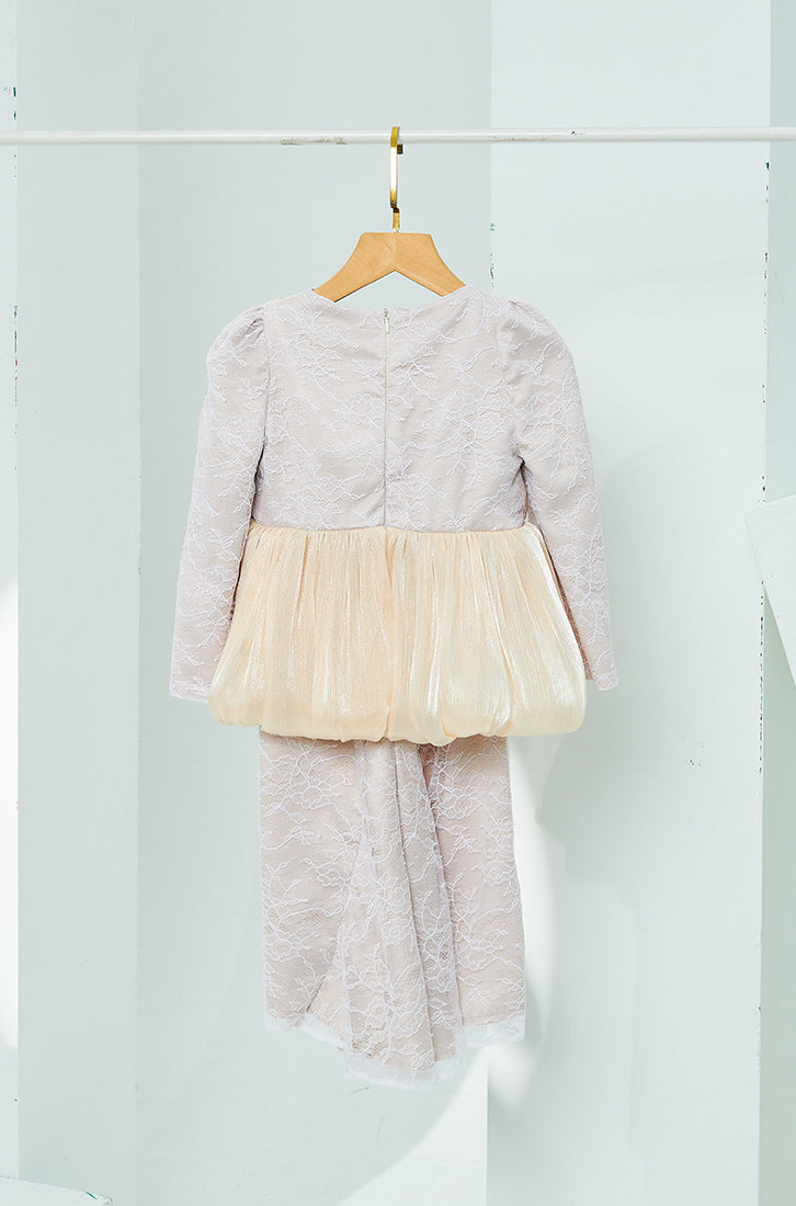 BBD Rhea Kurung (Champagne Yellow Cream)