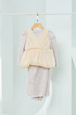 BBD Rhea Kurung (Champagne Yellow Cream)