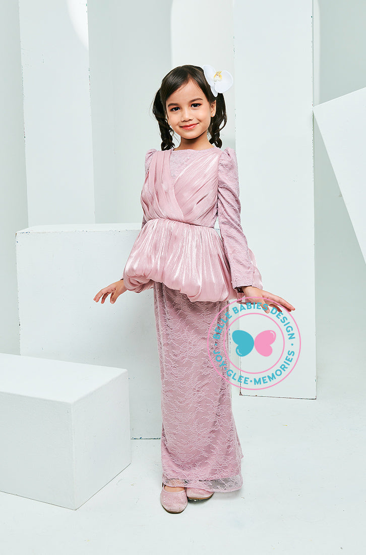 BBD Rhea Glitter Kurung (Dusty Pink Purple)