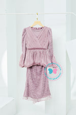 BBD Rhea Glitter Kurung (Dusty Pink Purple)
