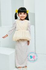 (PRE ORDER) BBD Rhea Kurung (Champagne Yellow Cream)