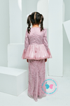(PRE ORDER) BBD Rhea Glitter Kurung (Dusty Pink Purple)