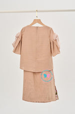 2025/2026 BBD Embroidered Linen Kurung Kedah (Nude)