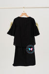 2025/2026 BBD Embroidered Linen Kurung Kedah (Black)