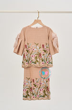 2025/2026 BBD Embroidered Linen Kurung Kedah (Nude)