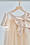 (Ready stock) BBD Big Bow Dress (Champagne)