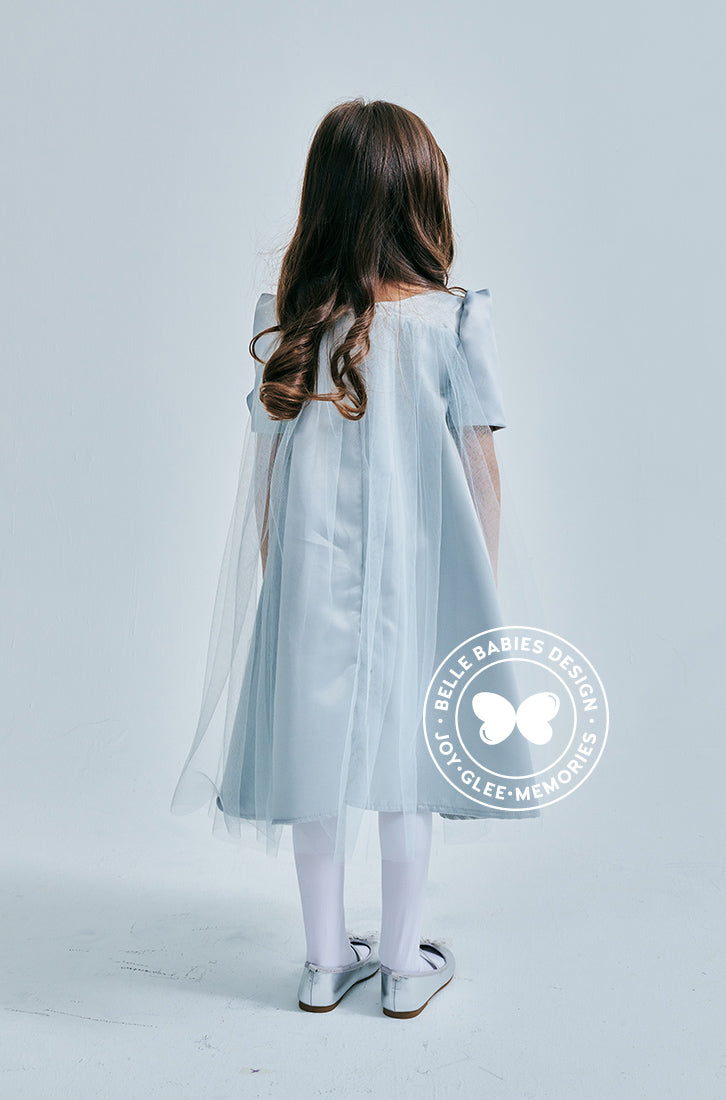 (Ready stock) BBD Big Bow Dress (Grey)