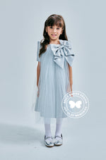 (Ready stock) BBD Big Bow Dress (Grey)