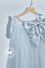 (Ready stock) BBD Big Bow Dress (Grey)