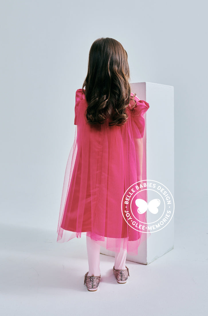 (Ready Stock) BBD Big Bow Dress (Hotpink)