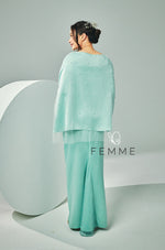 FEMME : Sparkle Kurung (Aqua Green)