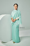 FEMME : Sparkle Kurung (Aqua Green)