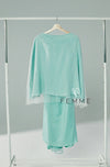 (As-is) FEMME : Sparkle Kurung (Aqua Green)