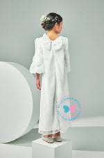 BBD Eid Adha 2023: Organza Sleeve Long Dress (Off White)