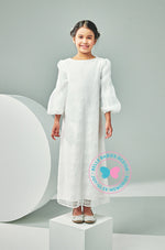 BBD Eid Adha 2023: Organza Sleeve Long Dress (Off White)