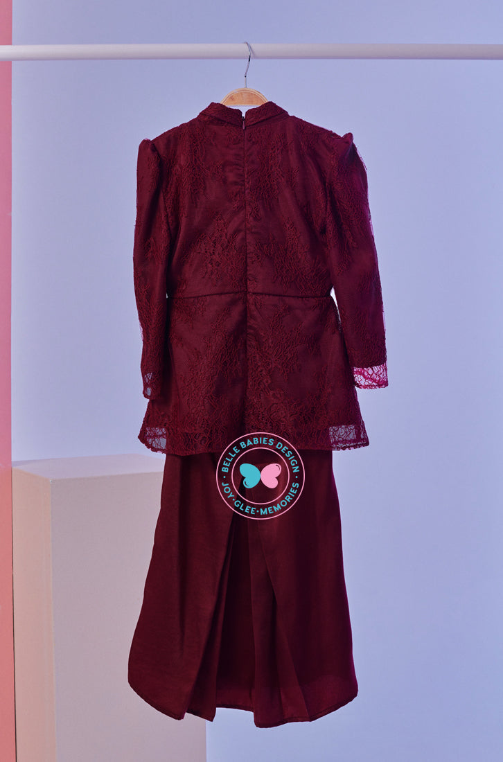 BBD Kebaya Lace - Deep Maroon