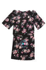 “The Love for Prints” BBD Kurung Kedah - Black Flowers (Lightweight)