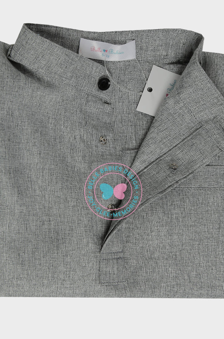 BBD Baju Melayu - Grey