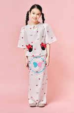 BBD x Disney - Minnie Mouse Kurung Kedah - White
