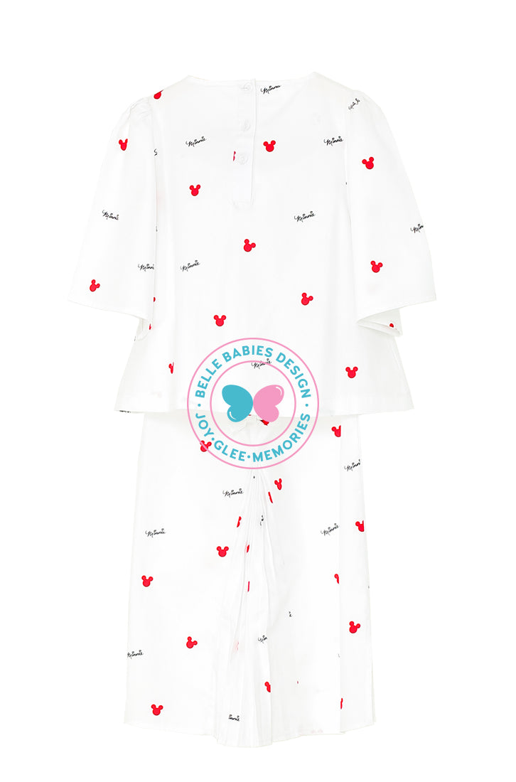 BBD x Disney - Minnie Mouse Kurung Kedah - White