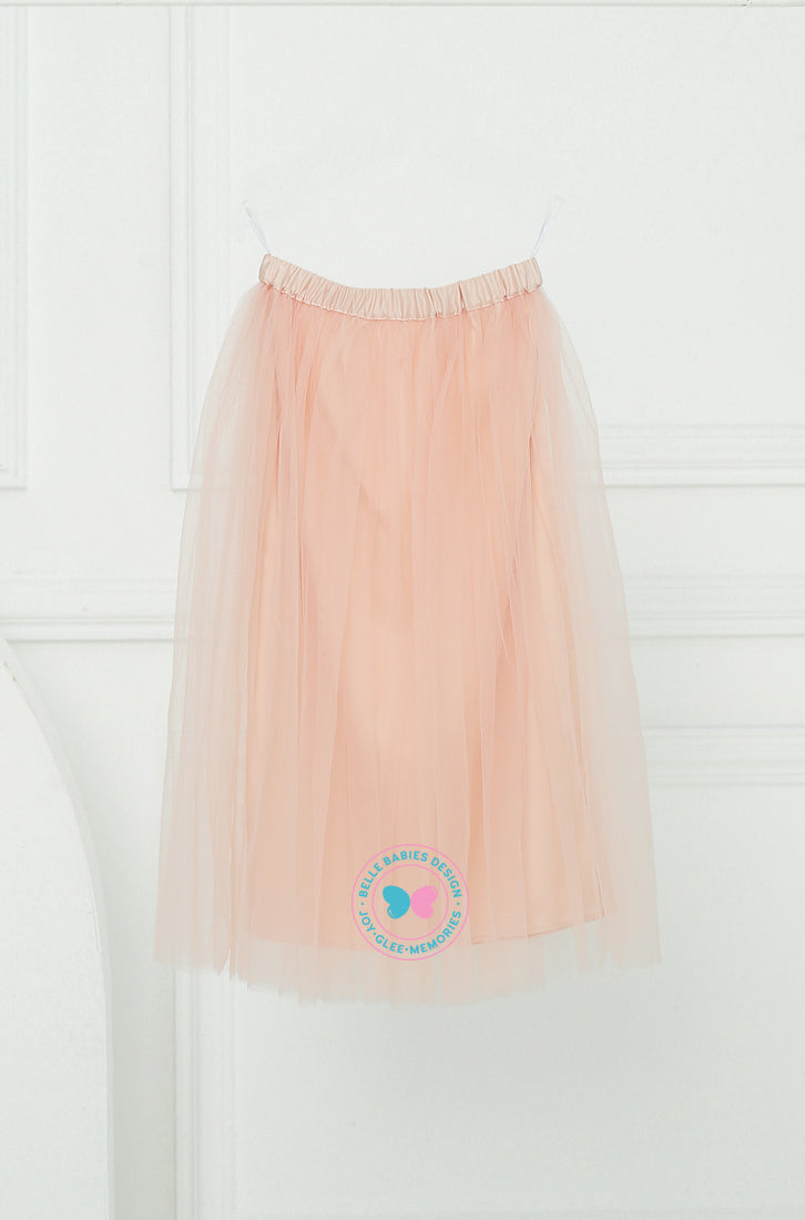 BBD Midi Tulle Skirt - Peach