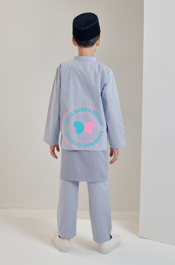 BBD Baju Melayu - Dusty Blue