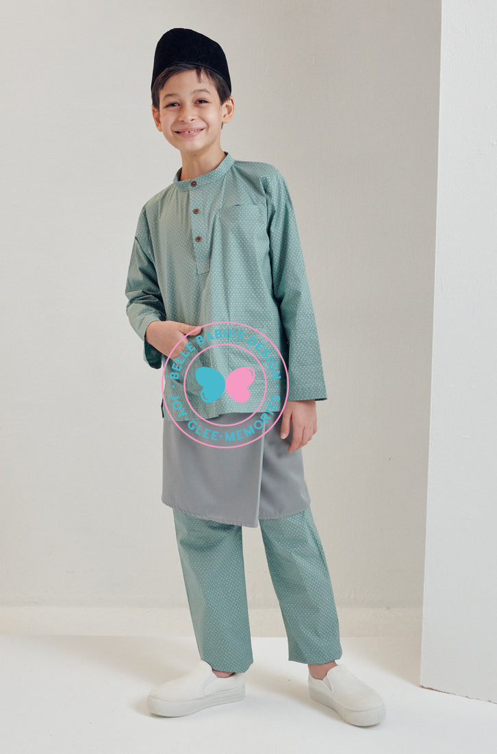 BBD Baju Melayu - Dusty Green