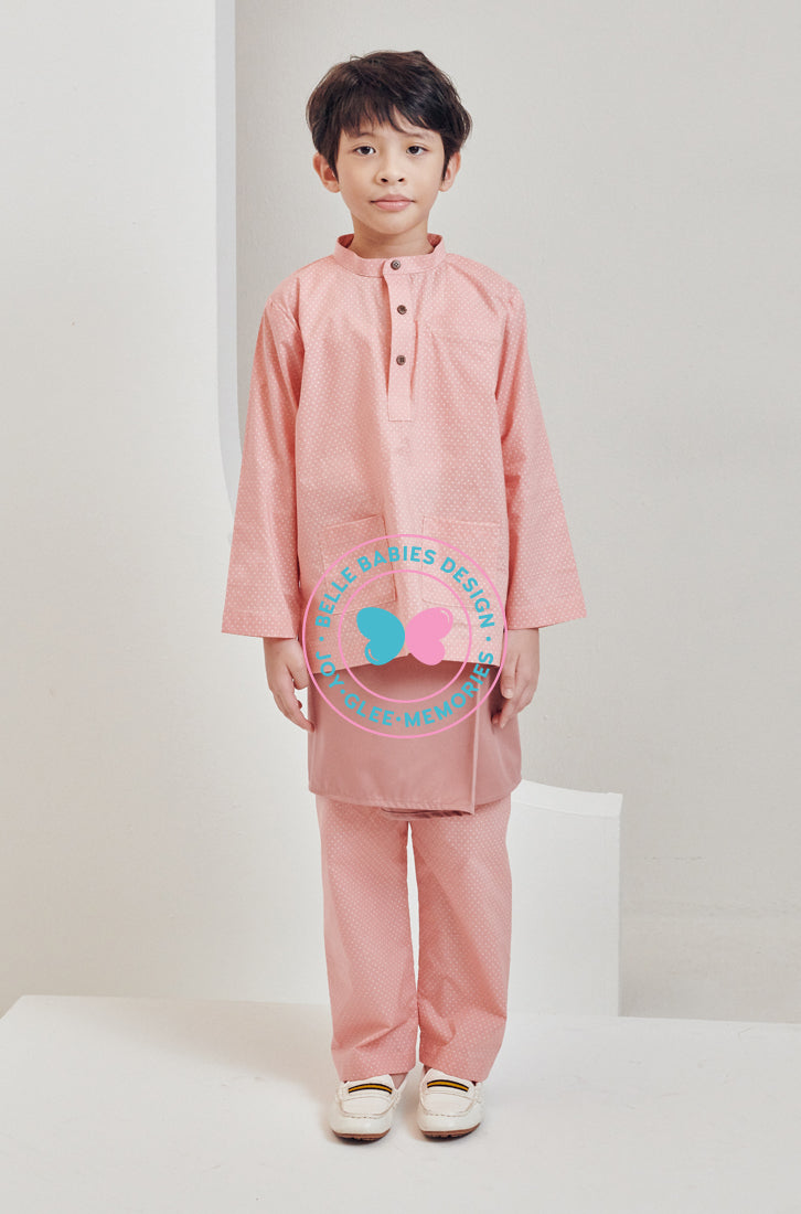 BBD Baju Melayu - Salmon Pink