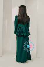 Ola Oli x BBD Dazzling Peplum Ruffles (Emerald Green)