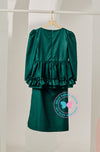 Ola Oli x BBD Dazzling Peplum Ruffles (Emerald Green)