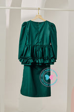 Ola Oli x BBD Dazzling Peplum Ruffles (Emerald Green)