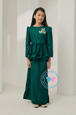 Ola Oli x BBD Dazzling Peplum Ruffles (Emerald Green)