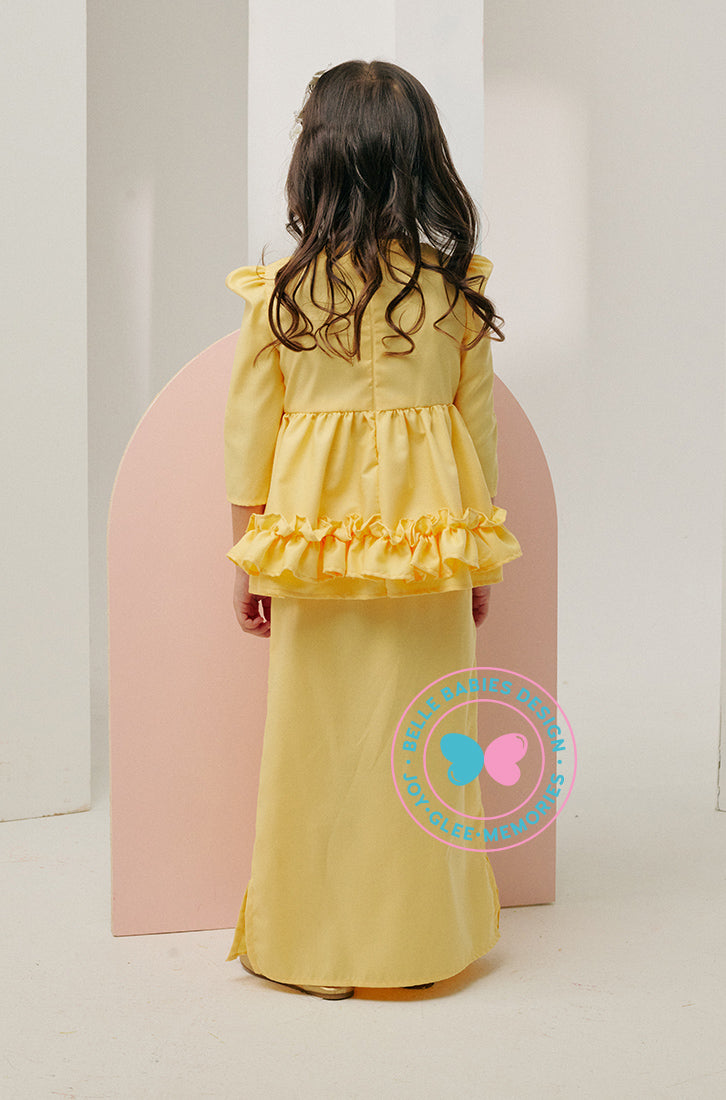 Ola Oli x BBD Dazzling Peplum Ruffles (Yellow)