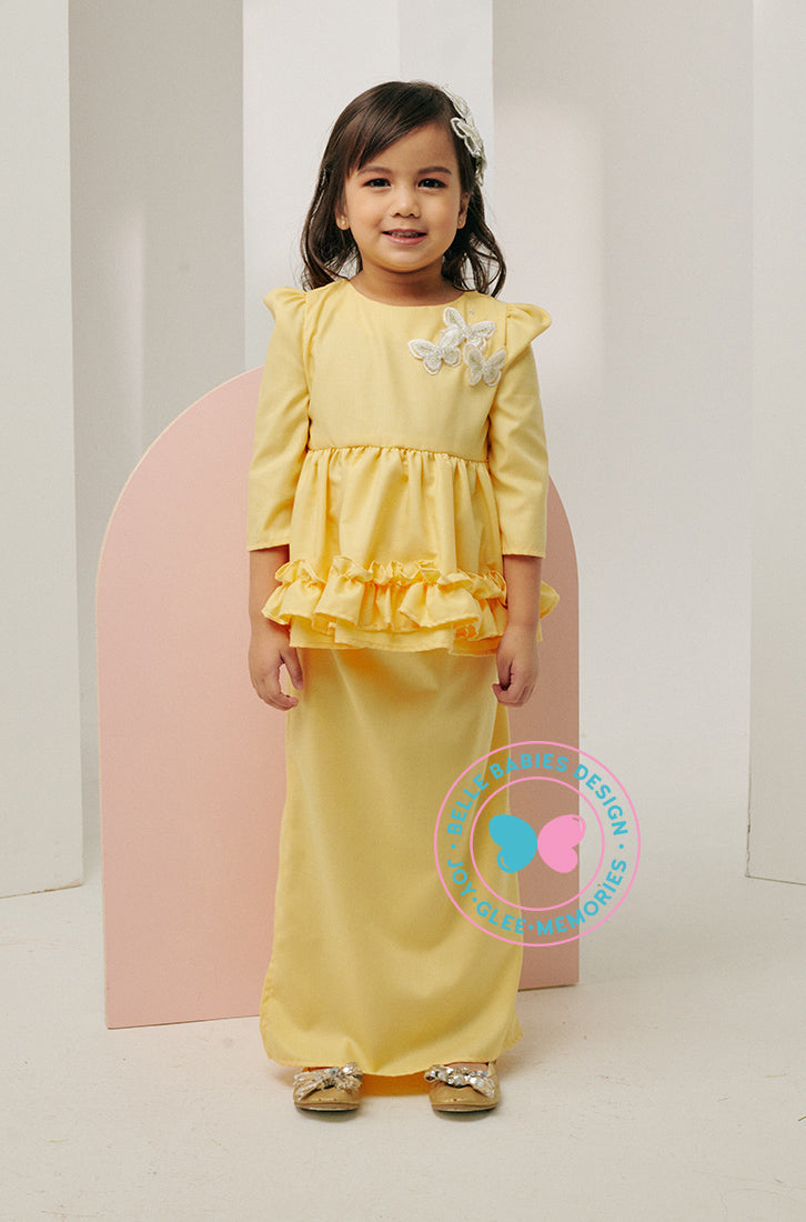 Ola Oli x BBD Dazzling Peplum Ruffles (Yellow)