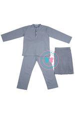 BBD Baju Melayu - Dusty Blue