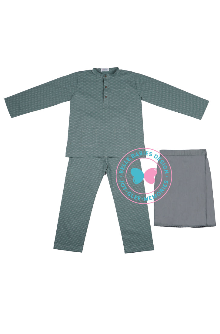 BBD Baju Melayu - Dusty Green