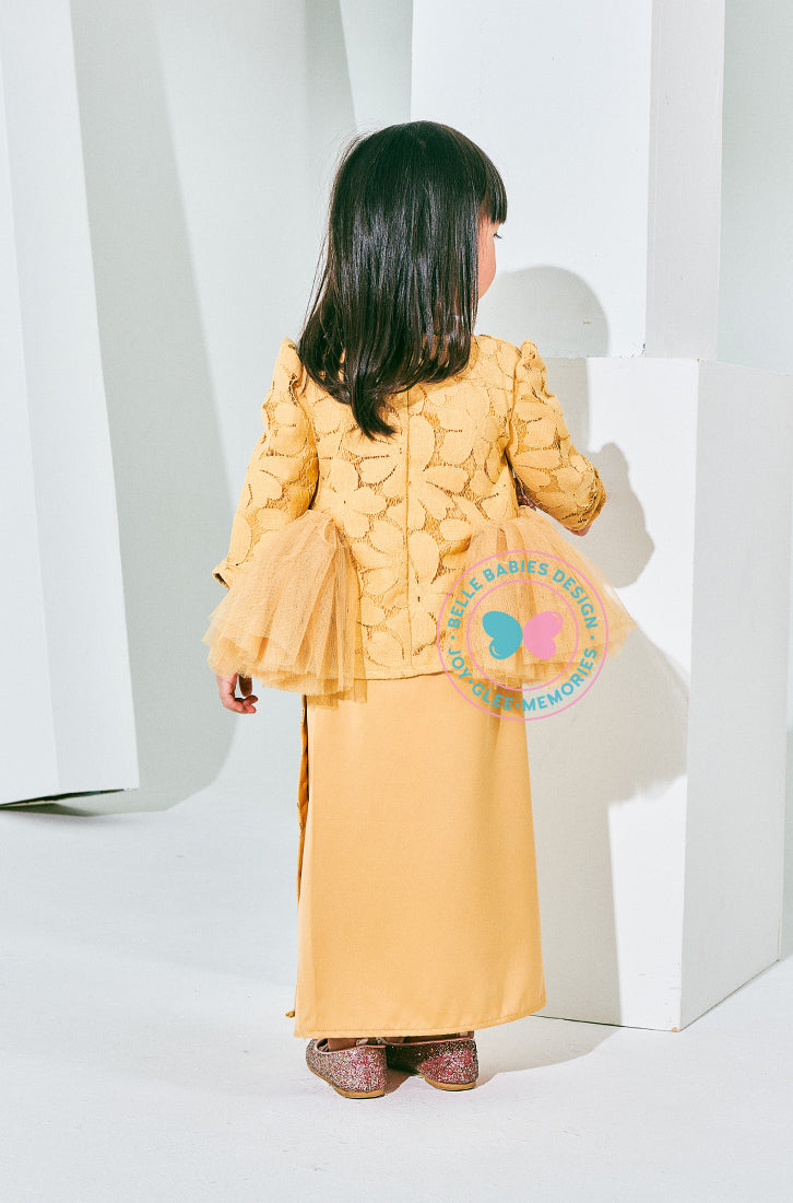 BBD Luxe Tutu Kurung (Mustard Yellow)