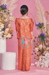 BBD Modern Kurung Lace (Kain Kipas) - Orange Brick