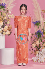 BBD Modern Kurung Lace (Kain Kipas) - Orange Brick