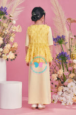 BBD Peplum Feathers - Medium Yellow