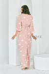 FEMME : Nude Dots Printed Kurung