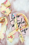 BBD Casual : Head Scarf / Ribbon yellow prints