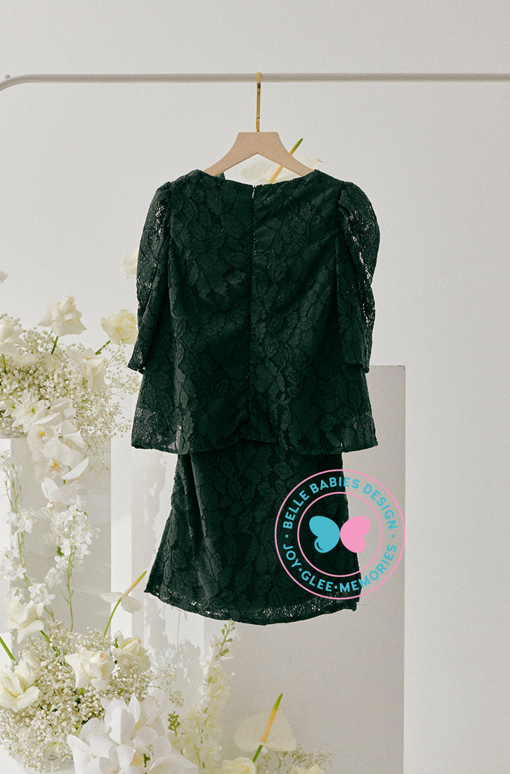 Enchanted Eid 2023: Doll Lace Dark Emerald Green