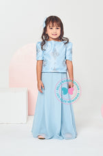 BBD Lace Embroidery Dress 2022 -Blue