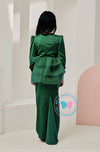 Enchanted Eid 2023: Sequin Drape Kurung (Emerald Green)