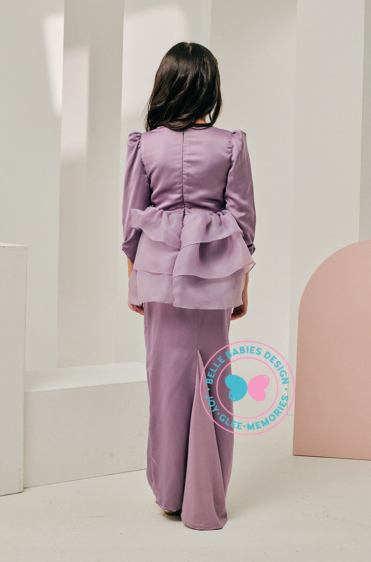 Enchanted Eid 2023: Sequin Drape Kurung (Dusty Lilac)