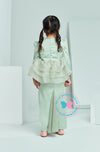 Enchanted Eid 2023: Sequin Drape Kurung (Dusty Mint Green)