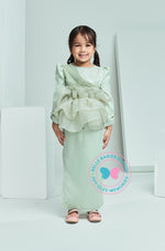 Enchanted Eid 2023: Sequin Drape Kurung (Dusty Mint Green)