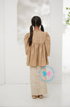 Enchanted Eid 2023: Highneck Plain & Printed Brown Flower